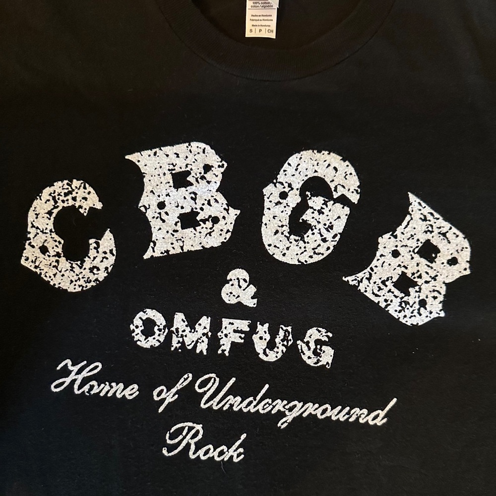 Black CBGB T-Shirt, Sz S